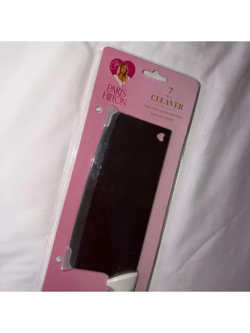 Paris Hilton carbon Stainless Steel Cleaver Knife 7in